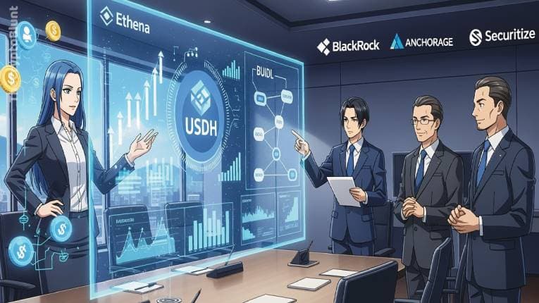 Ethena's USDH Stablecoin Push: BlackRock BUIDL, Anchorage, and Securitize Provide Major Support