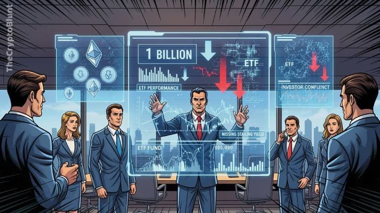 Ethereum ETF Crisis: $1 Billion Pullback Exposes Staking Yield Gap Problem