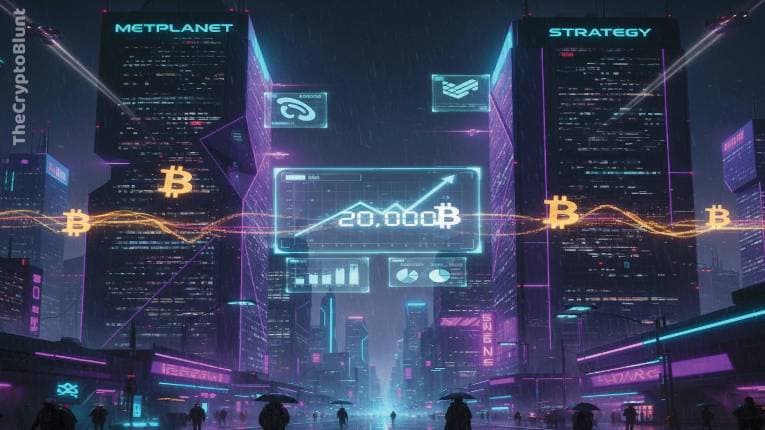 Metaplanet Bitcoin Holdings Hit 20K, Poised to Overtake Strategy's Position