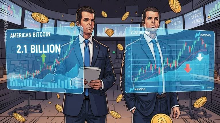 Trump Brothers Pursue $2.1 Billion Raise Through Share Sales Amid American Bitcoin's Rocky Nasdaq Launch