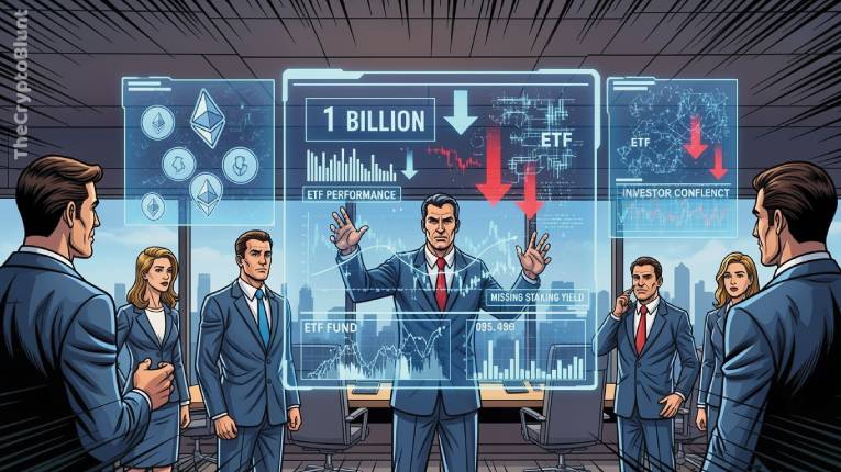 Ethereum ETF Crisis: $1 Billion Pullback Exposes Staking Yield Gap Problem