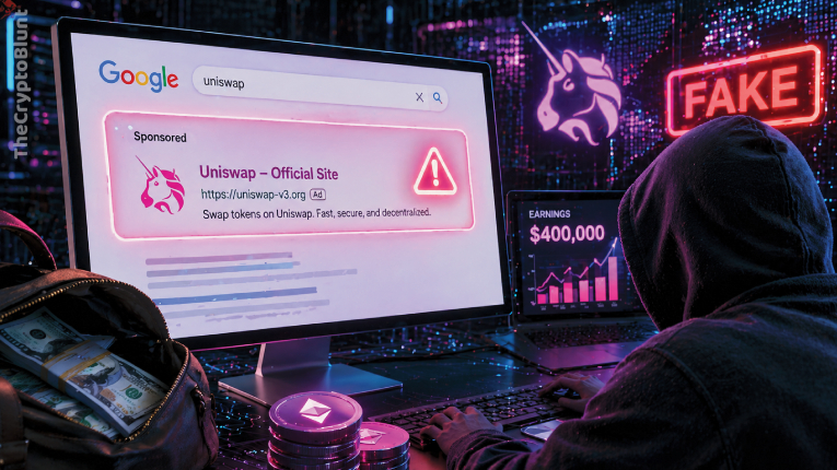 Fake Uniswap Google Ads Help Scammers Steal $400K