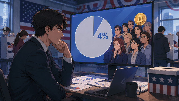Only 4% of US Voters Consider Crypto in Election Decisions: Poll