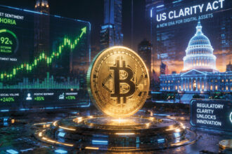 US CLARITY Act Sparks ‘Major Euphoria’ Around Bitcoin, Santiment Says