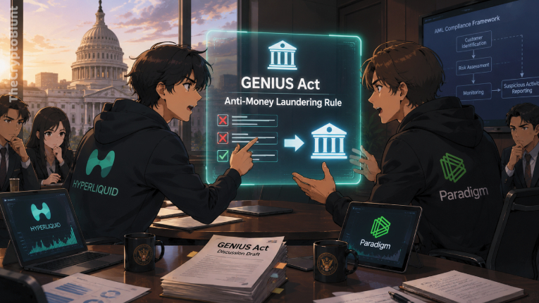 Hyperliquid и Paradigm призывают изменить правила борьбы с отмыванием денег в законе GENIUS Act