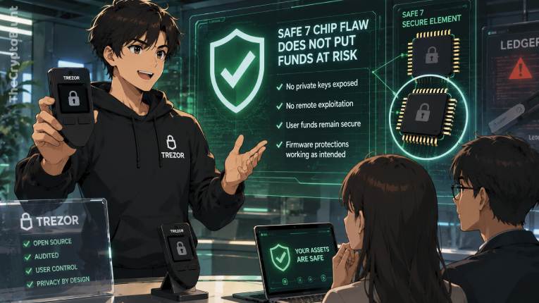 Trezor affirme que la faille du chip Safe 7 découverte par Ledger ne représente aucun risque pour les fonds des utilisateurs