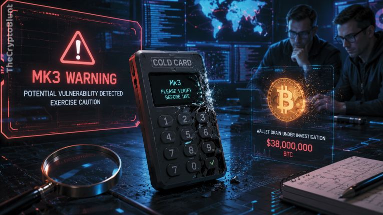 Coldcard Warns Mk3 Users as Experts Probe $38M Bitcoin Wallet Drain